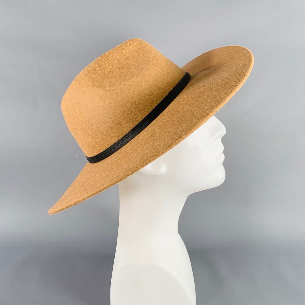 VINTAGE Camel Wool Blend Felt Western Hat - Picture 3 of 6